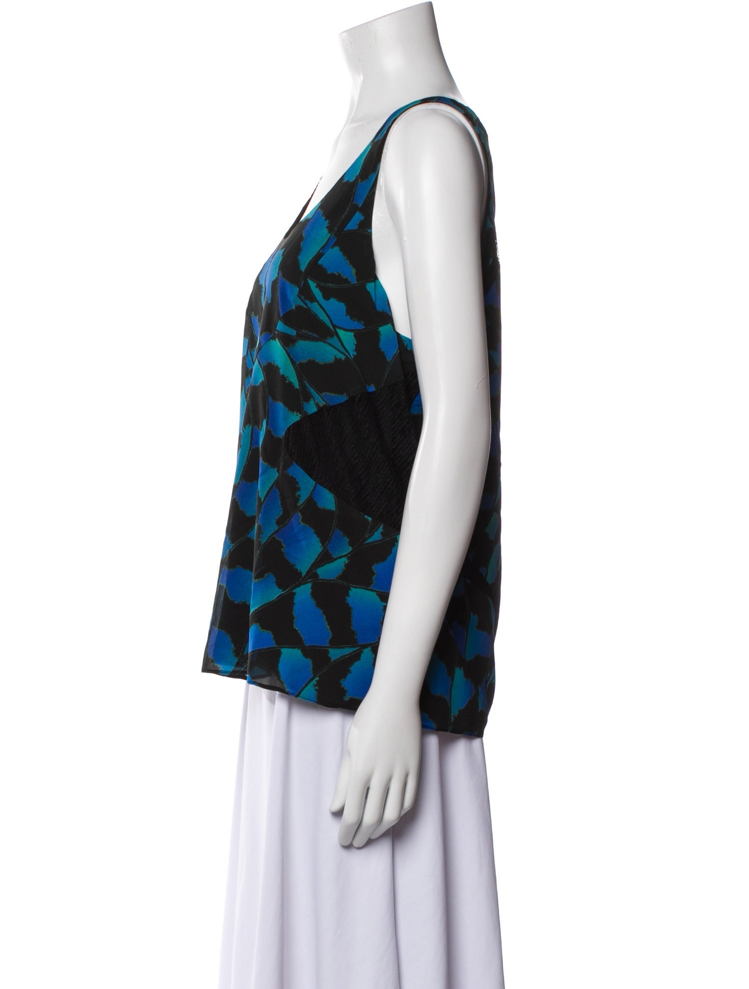 Proenza Schouler Silk Printed Top
