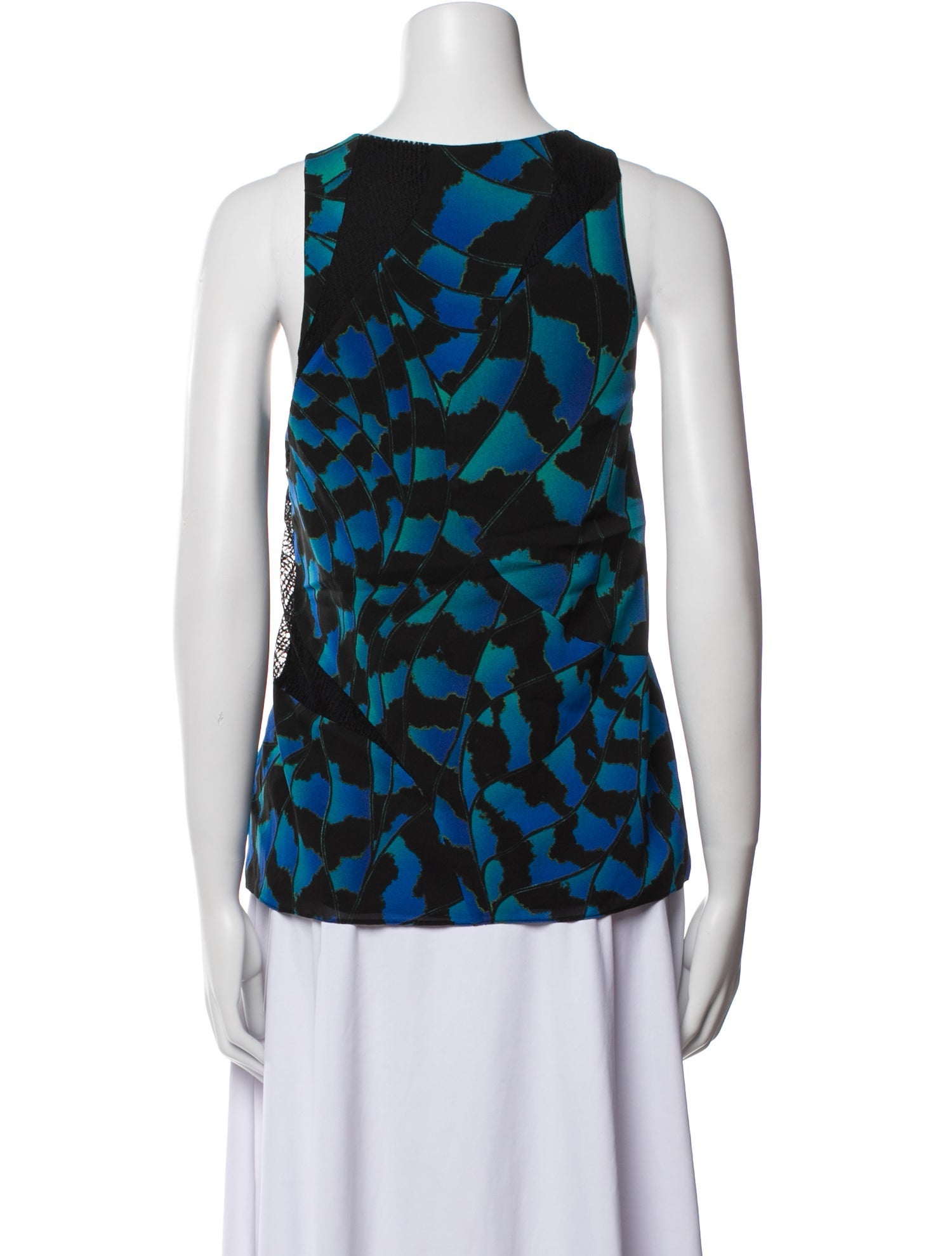 Proenza Schouler Silk Printed Top