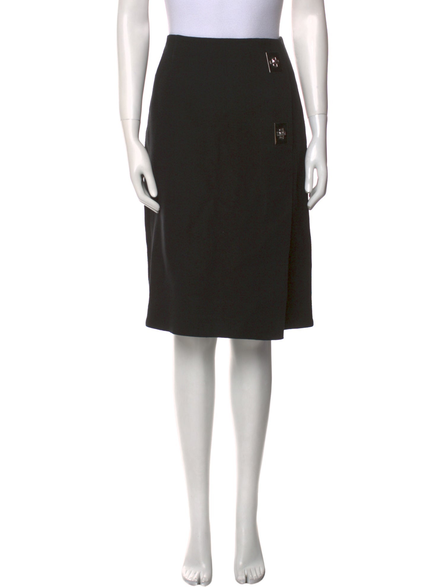 Proenza Schouler Raw-Edge Trim Knee-Length Skirt
