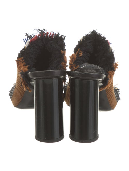 Proenza Schouler Striped Fringe Trim Accent Slides