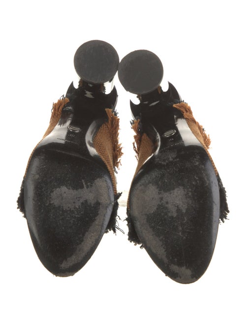 Proenza Schouler Striped Fringe Trim Accent Slides