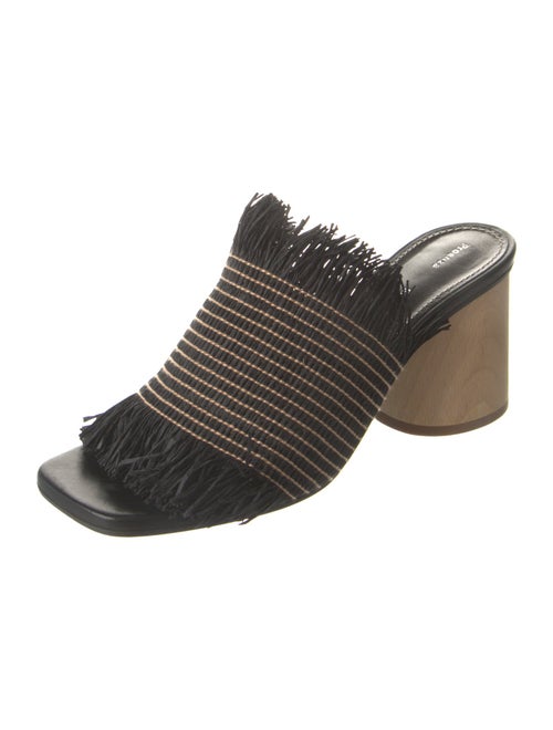 Proenza Schouler Straw Fringe Trim Accent Slides