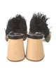 Proenza Schouler Straw Fringe Trim Accent Slides