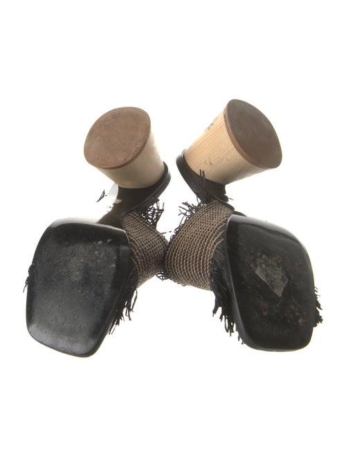 Proenza Schouler Straw Fringe Trim Accent Slides