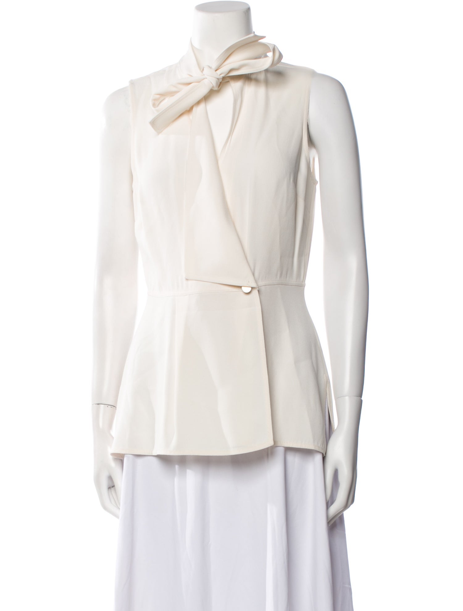 Proenza Schouler Mock Neck Sleeveless Blouse