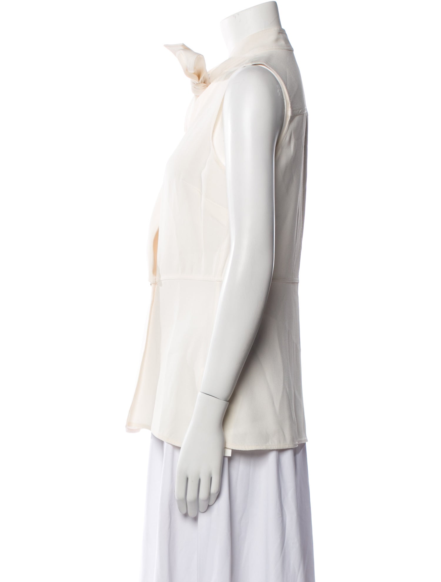 Proenza Schouler Mock Neck Sleeveless Blouse