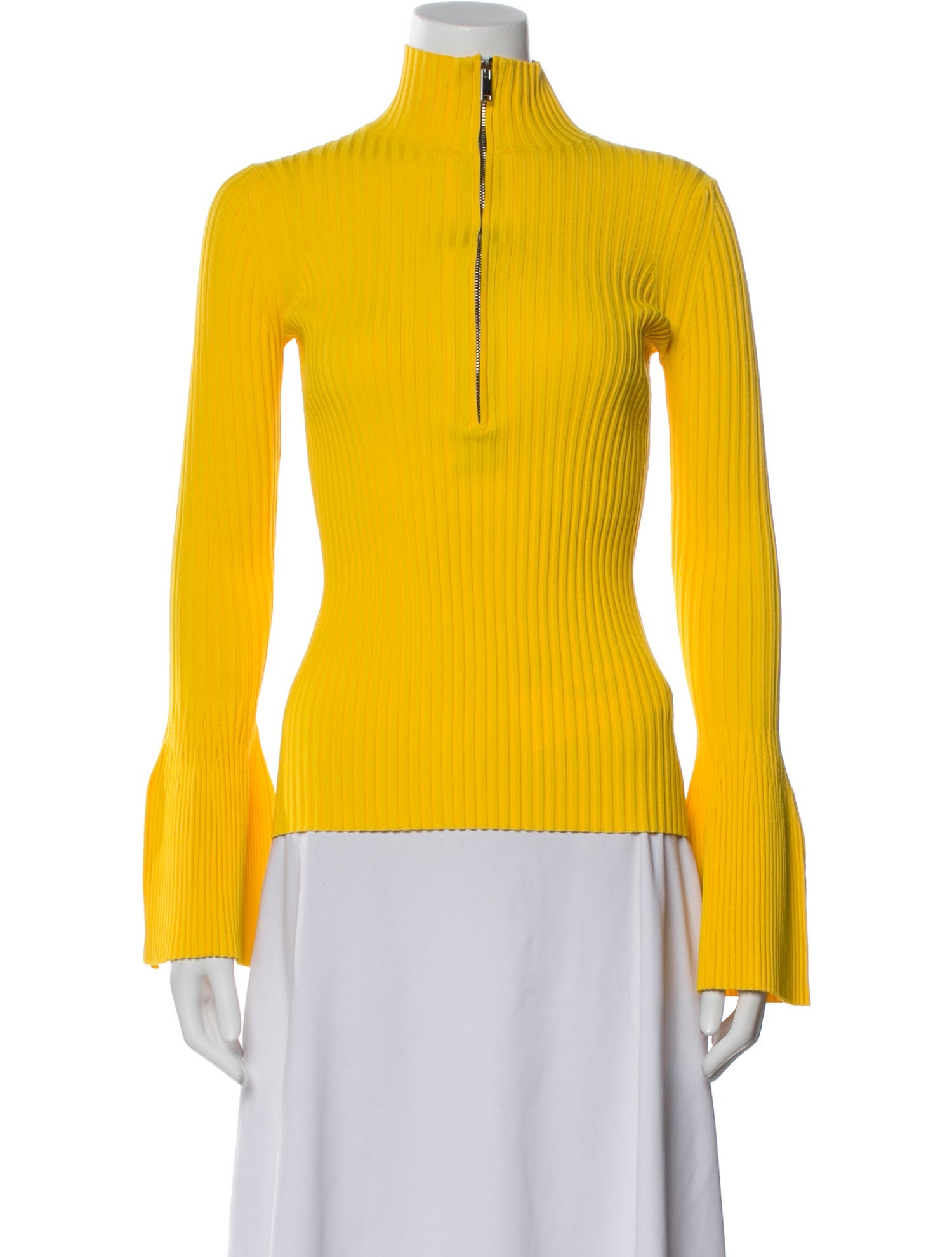 Proenza Schouler Mock Neck Long Sleeve Sweatshirt