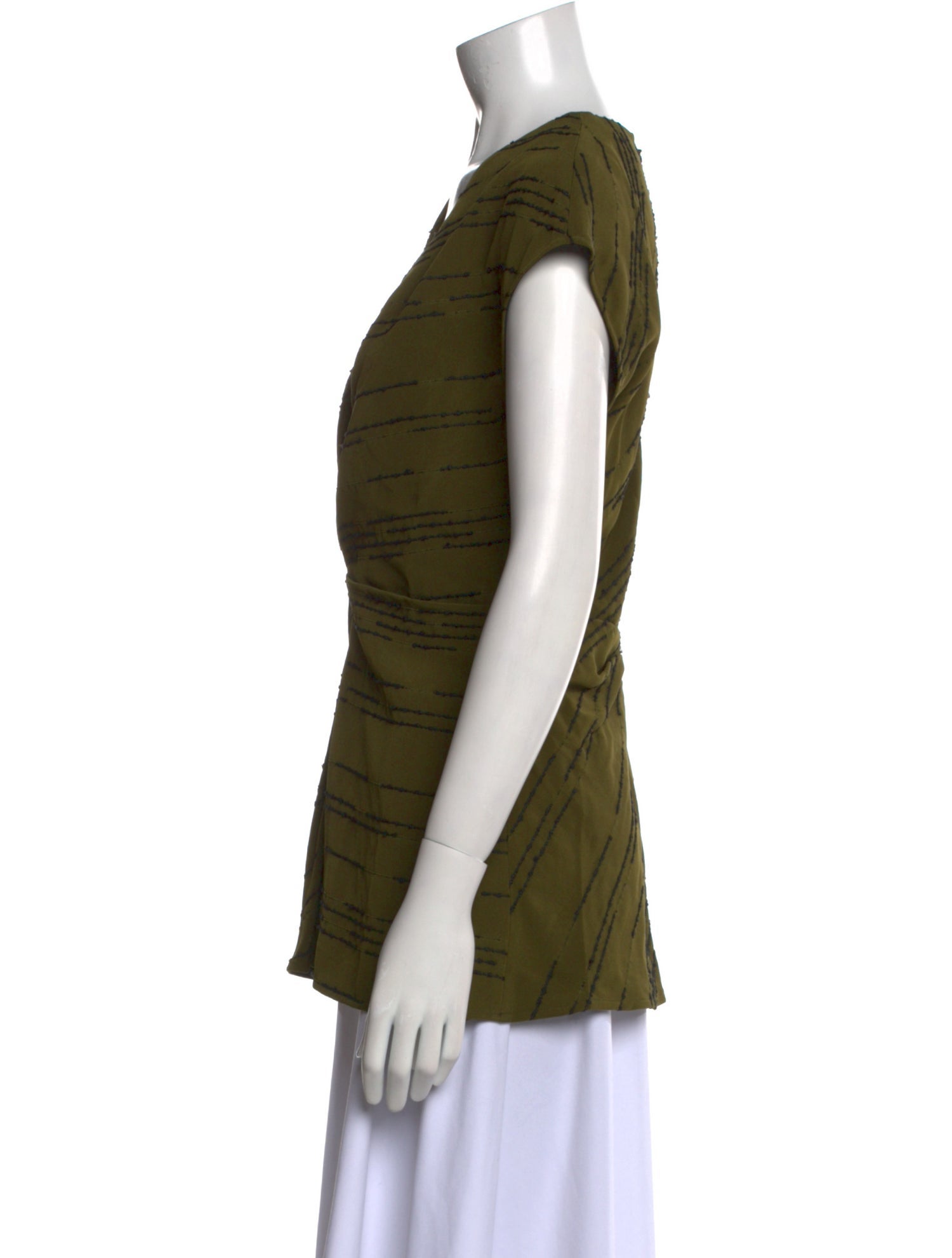 Proenza Schouler Printed V-Neck Top