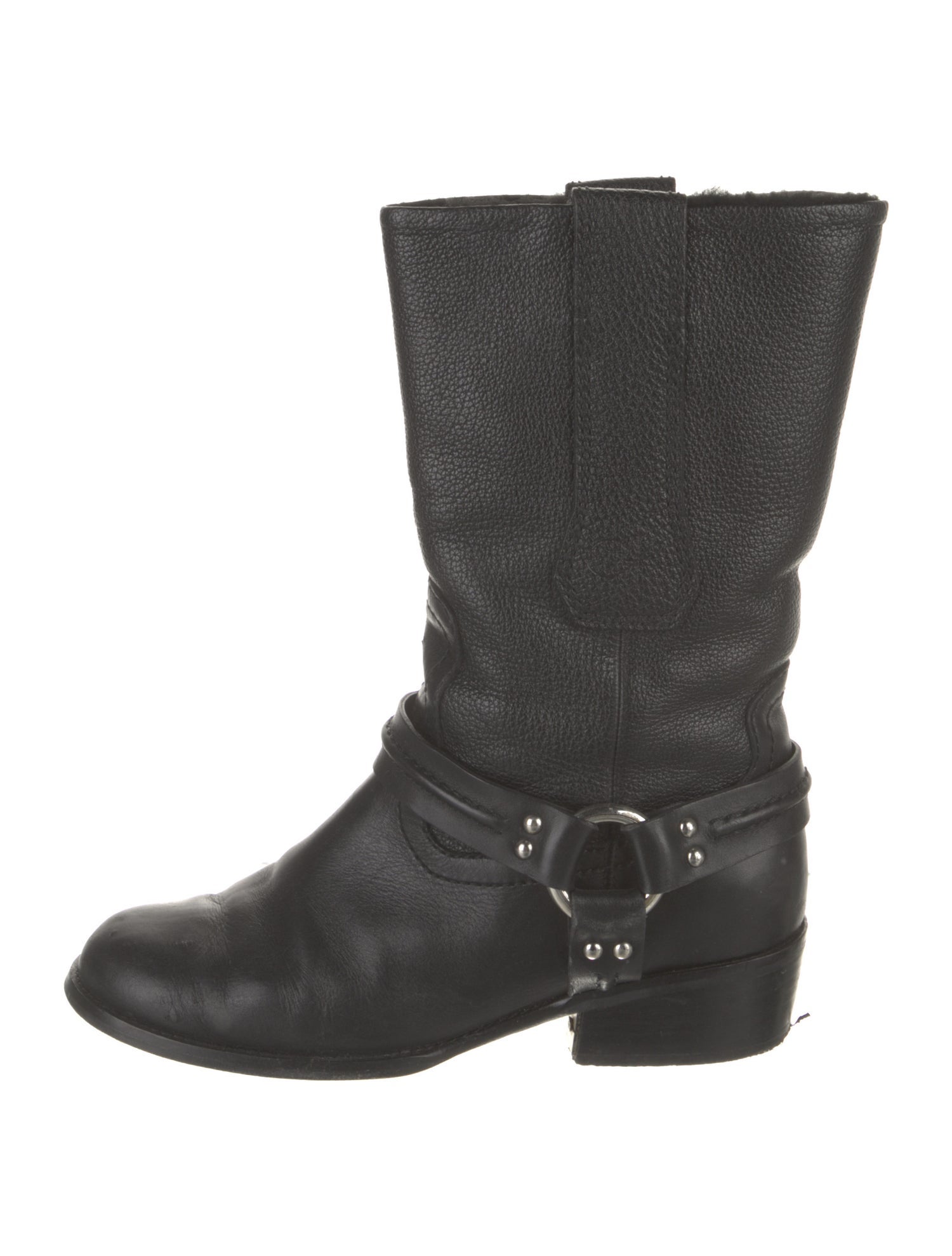 Proenza Schouler Leather Moto Boots