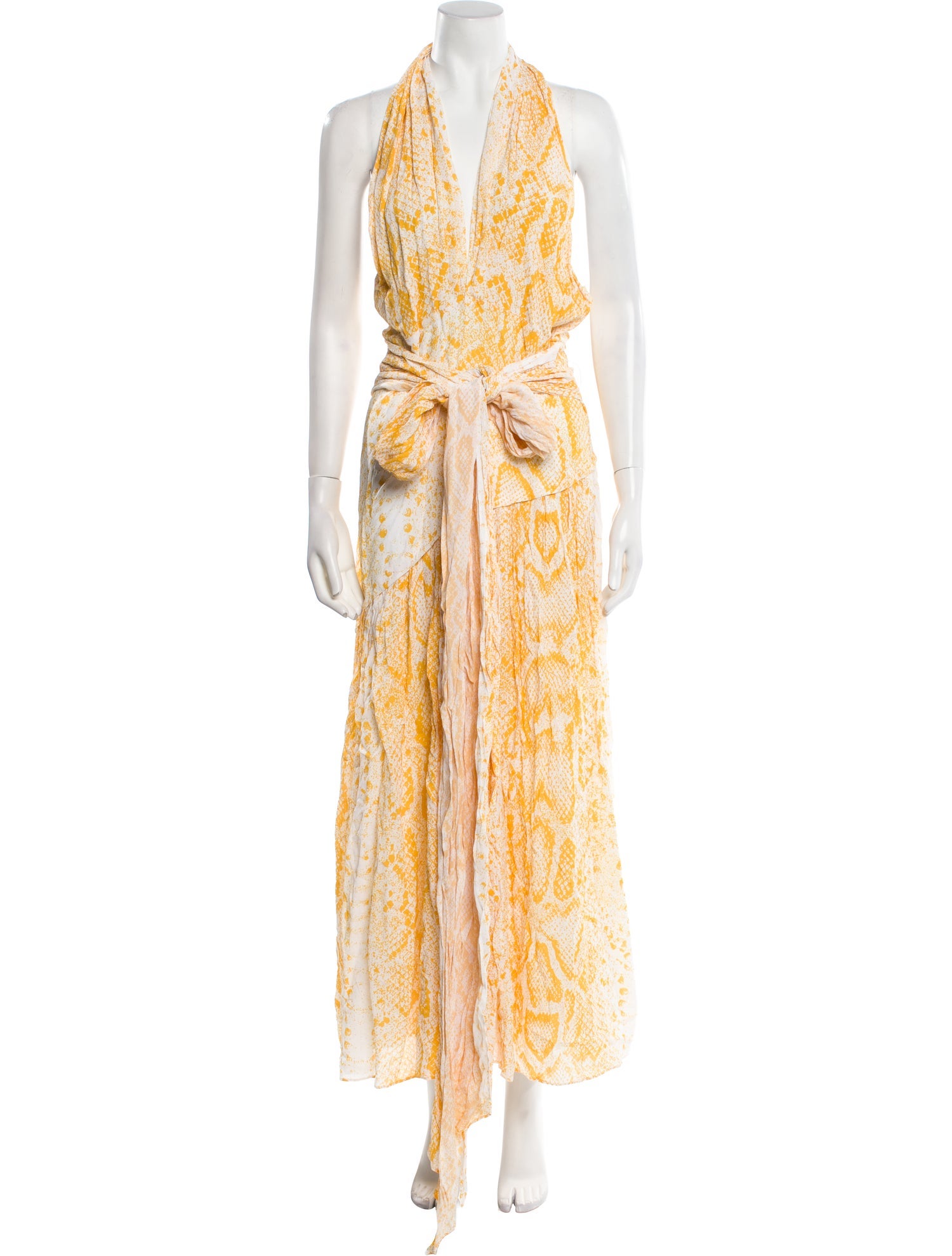 Proenza Schouler Animal Print Midi Length Dress