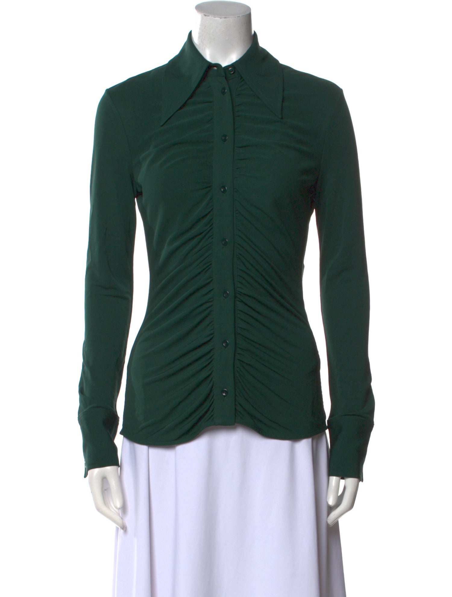 Proenza Schouler Long Sleeve Button-Up Top