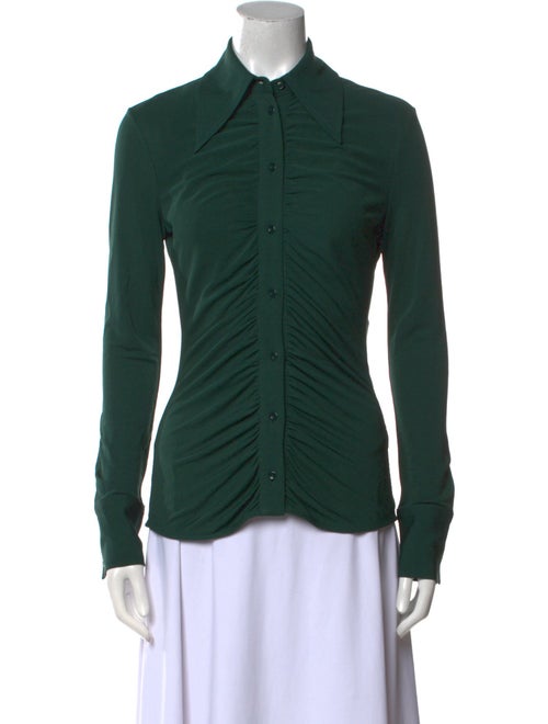 Proenza Schouler Long Sleeve Button-Up Top