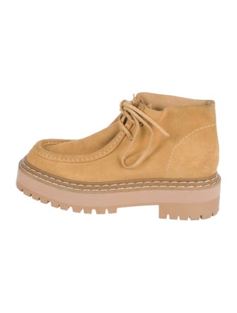 Proenza Schouler Suede Lace-Up Boots