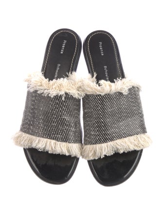 Proenza Schouler Raw-Edge Trim Slides