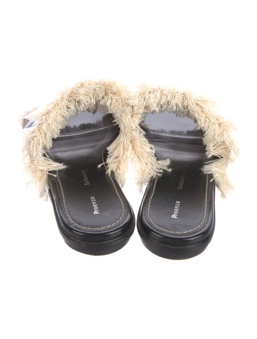 Proenza Schouler Raw-Edge Trim Slides