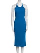Proenza Schouler Scoop Neck Midi Length Dress