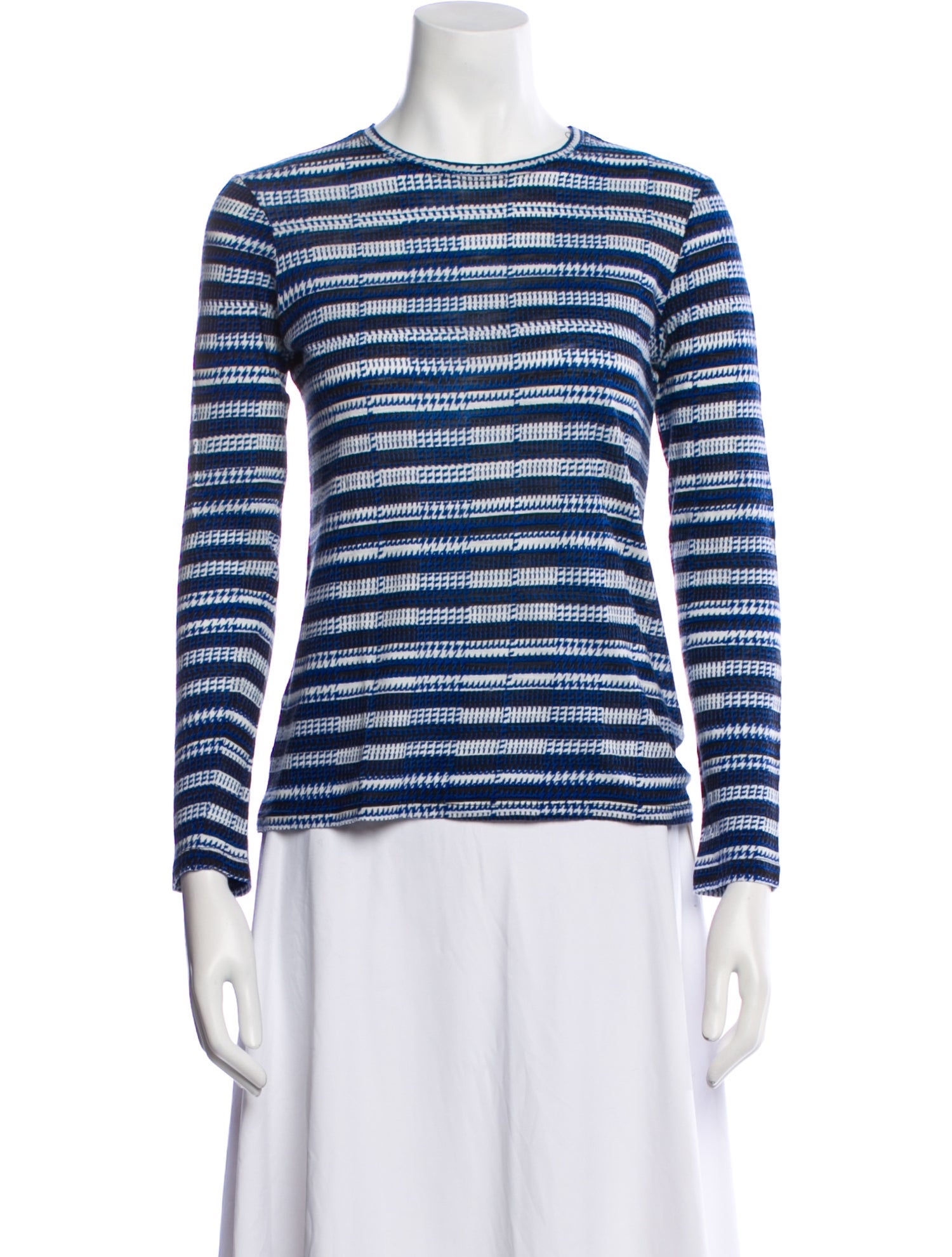 Proenza Schouler Striped Crew Neck Top
