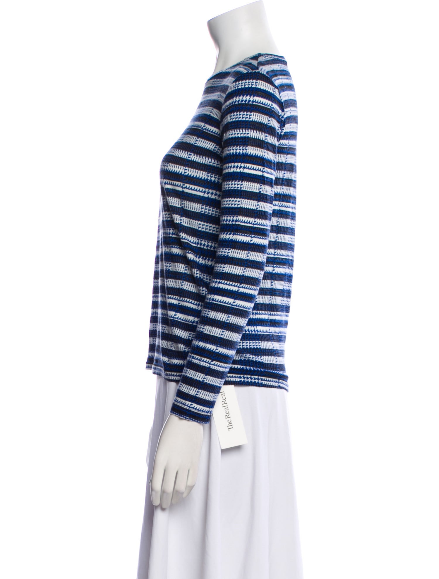 Proenza Schouler Striped Crew Neck Top