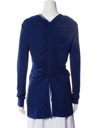 Proenza Schouler Cowl Neck Long Sleeve Top