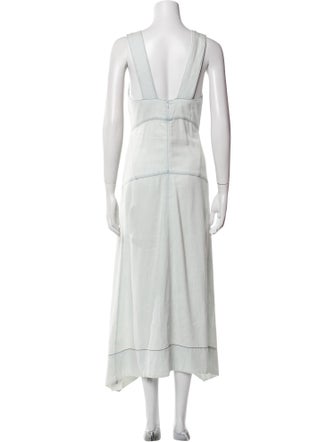 Proenza Schouler White Label Square Neckline Long Dress
