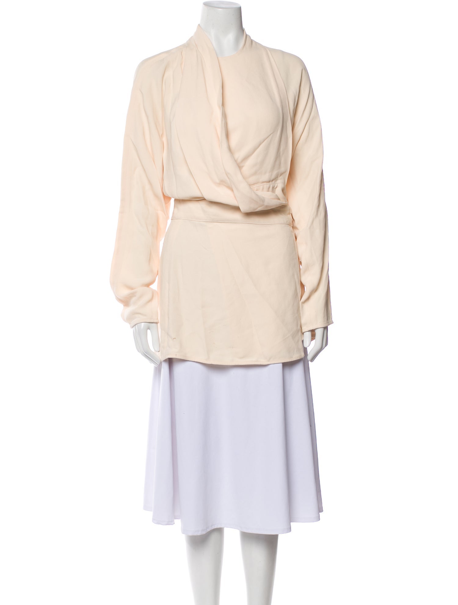 Proenza Schouler Cowl Neck Long Sleeve Tunic