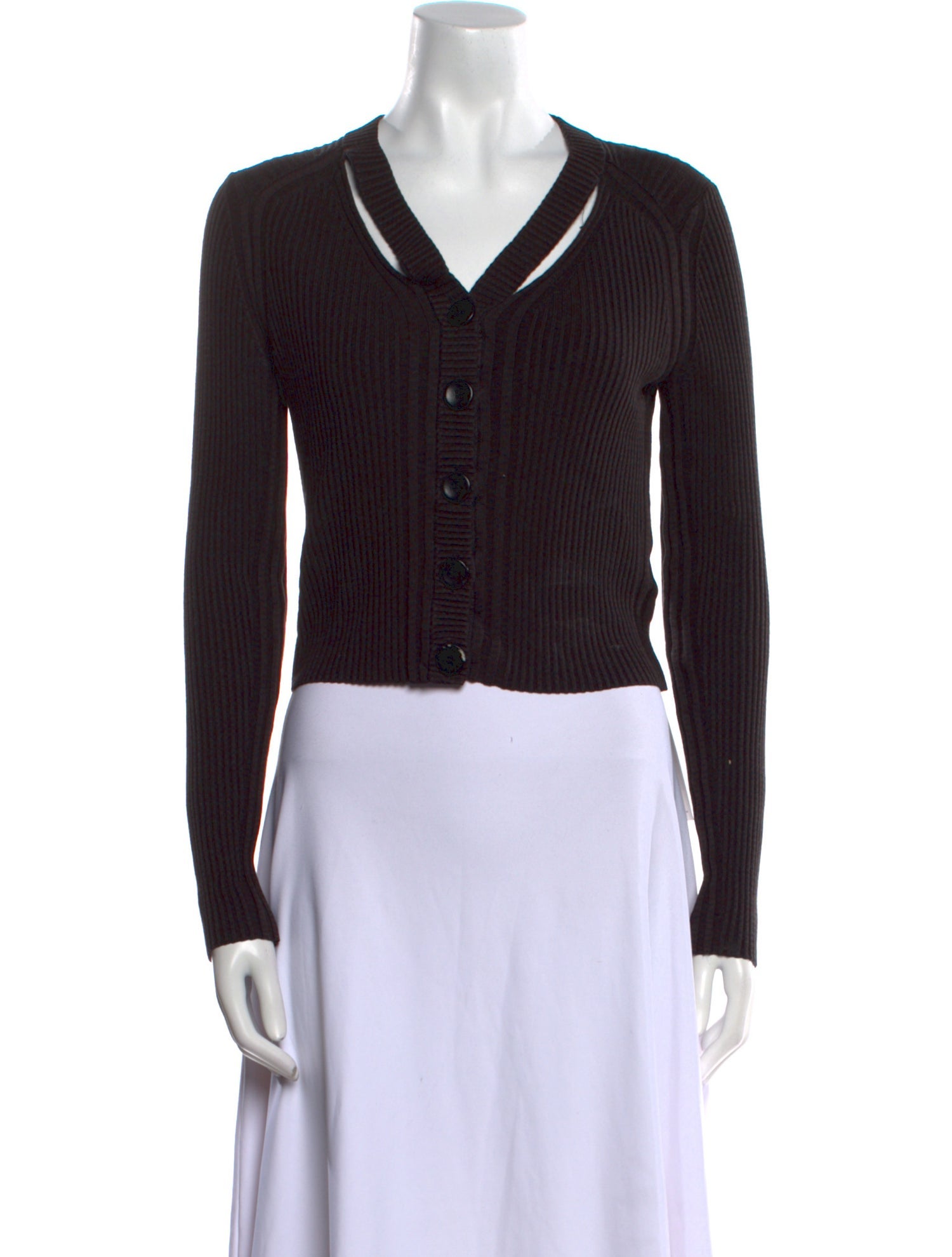 Proenza Schouler Silk V-Neck Sweater