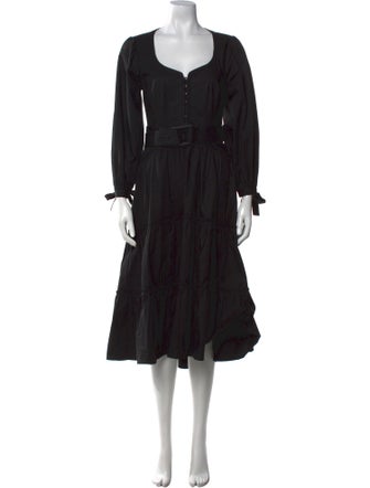 Proenza Schouler V-Neck Long Dress