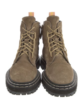 Proenza Schouler Suede Combat Boots