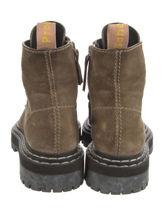 Proenza Schouler Suede Combat Boots