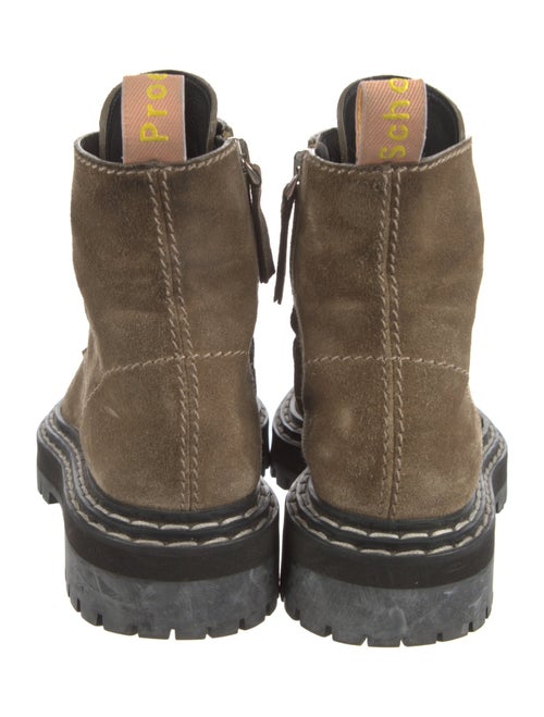 Proenza Schouler Suede Combat Boots