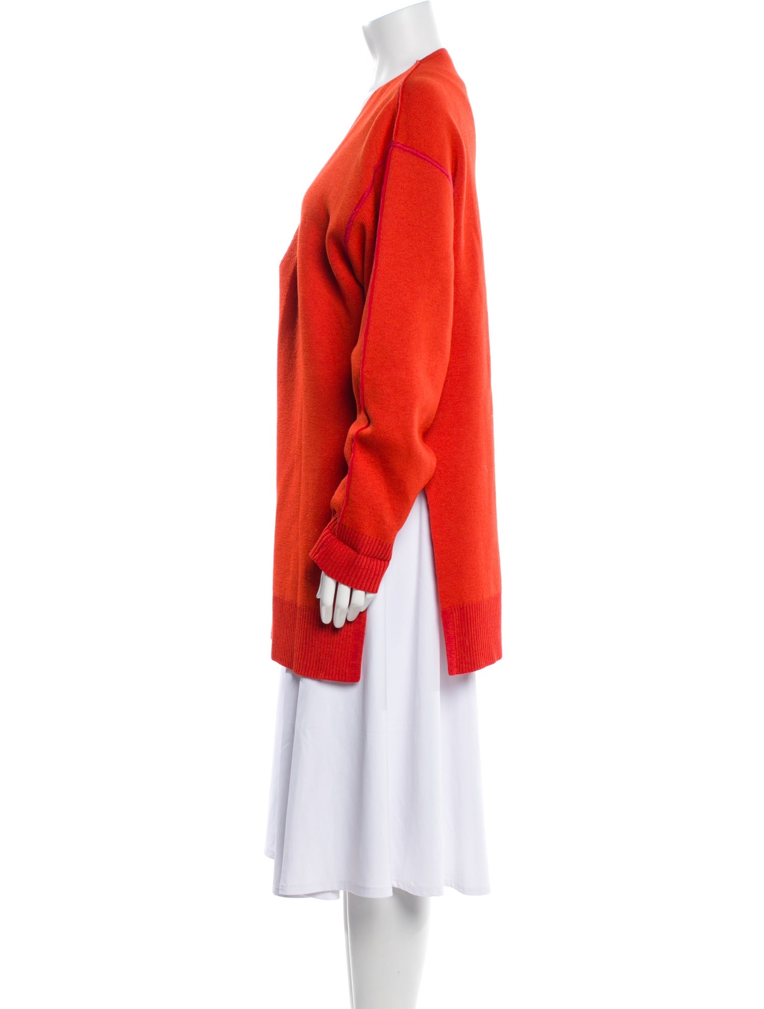 Proenza Schouler Wool Plunge Neckline Sweater