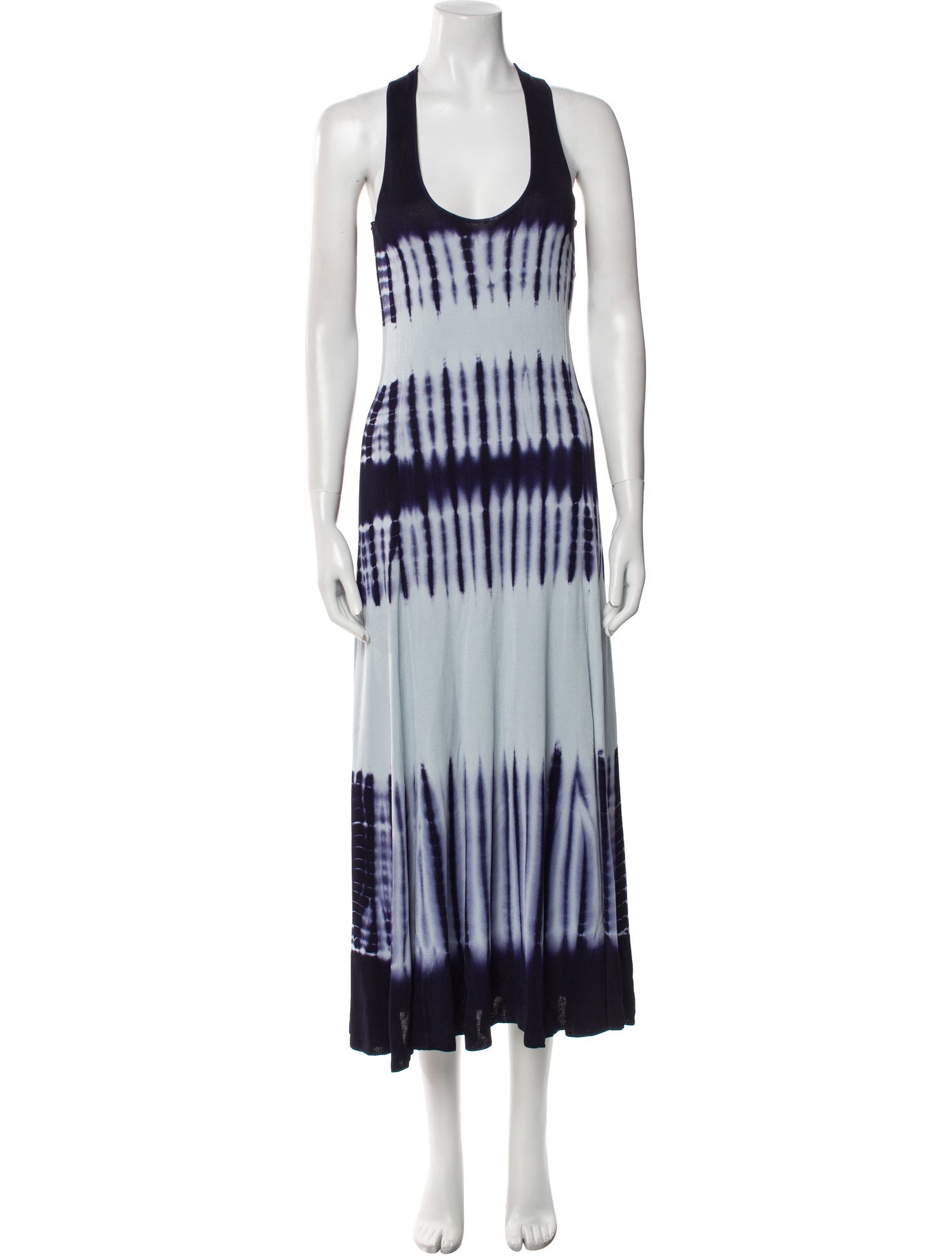 Proenza Schouler Tie-Dye Print Long Dress