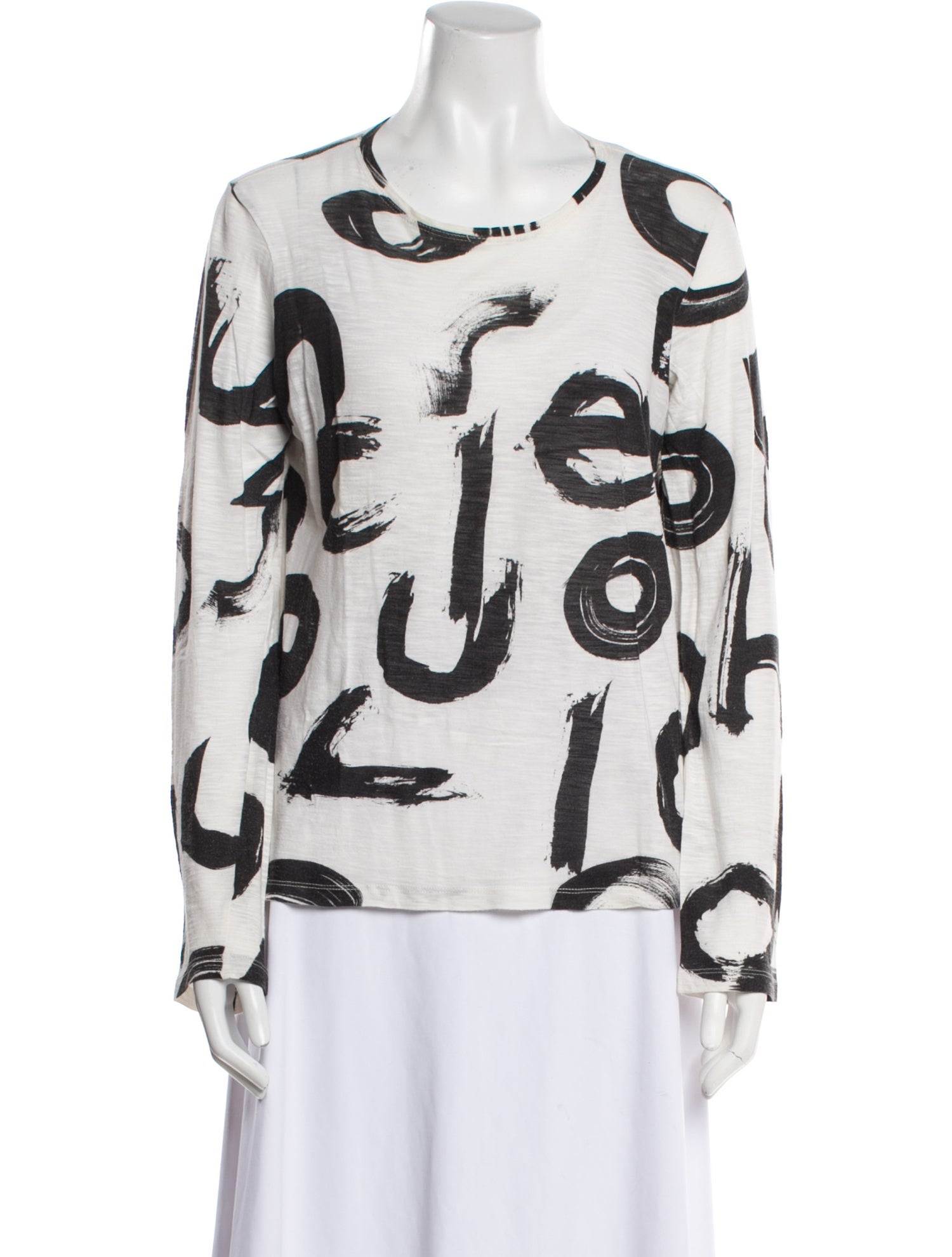 Proenza Schouler Printed Scoop Neck Sweatshirt