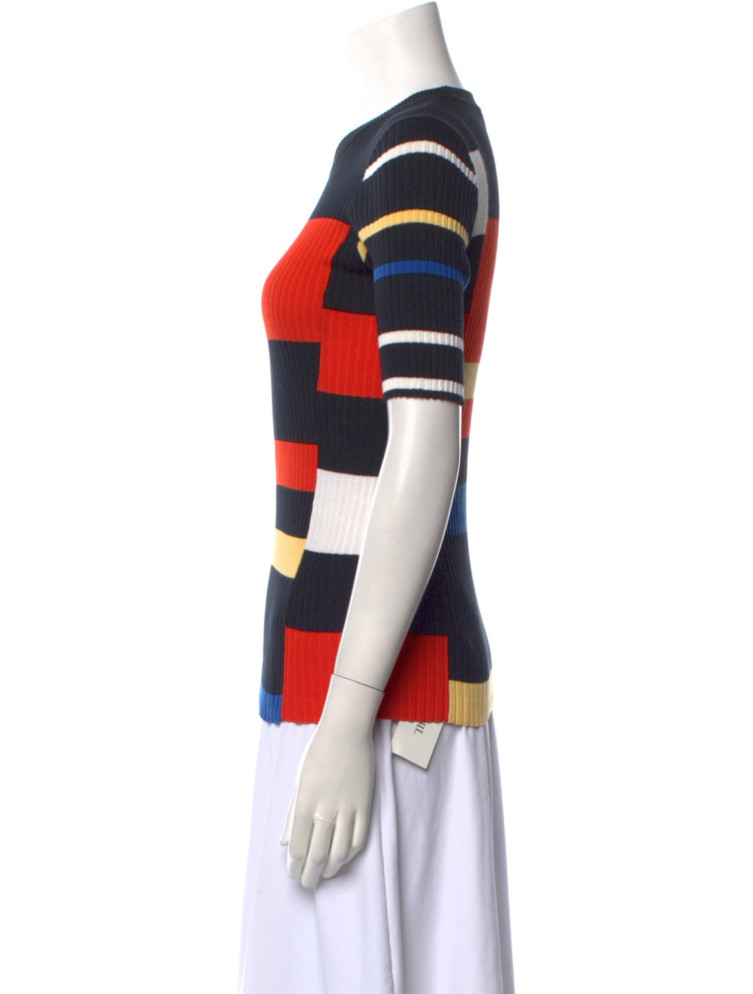 Proenza Schouler Striped Crew Neck Sweater