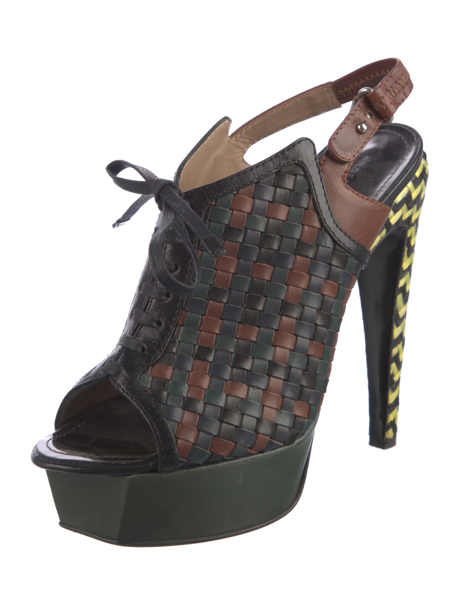 Proenza Schouler Leather Slingback Sandals