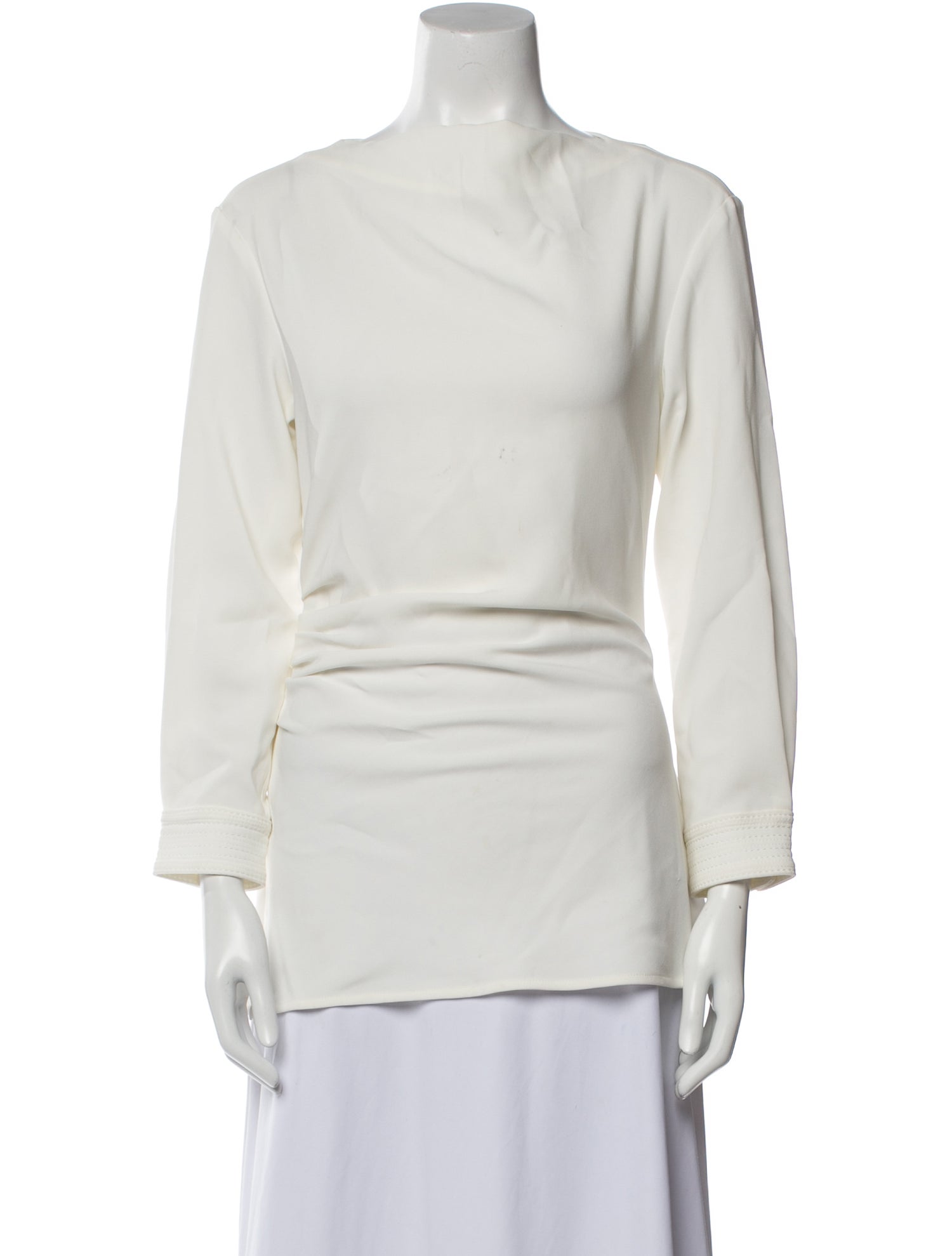 Proenza Schouler Bateau Neckline Long Sleeve Tunic