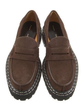 Proenza Schouler Suede Scalloped Accent Loafers