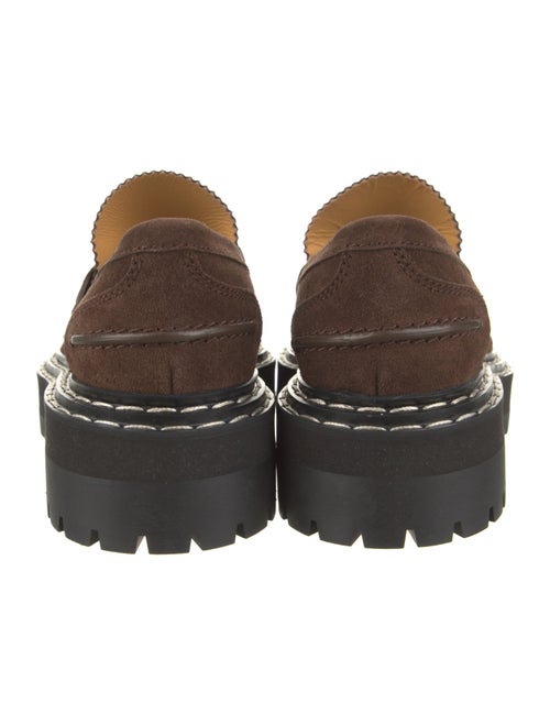 Proenza Schouler Suede Scalloped Accent Loafers