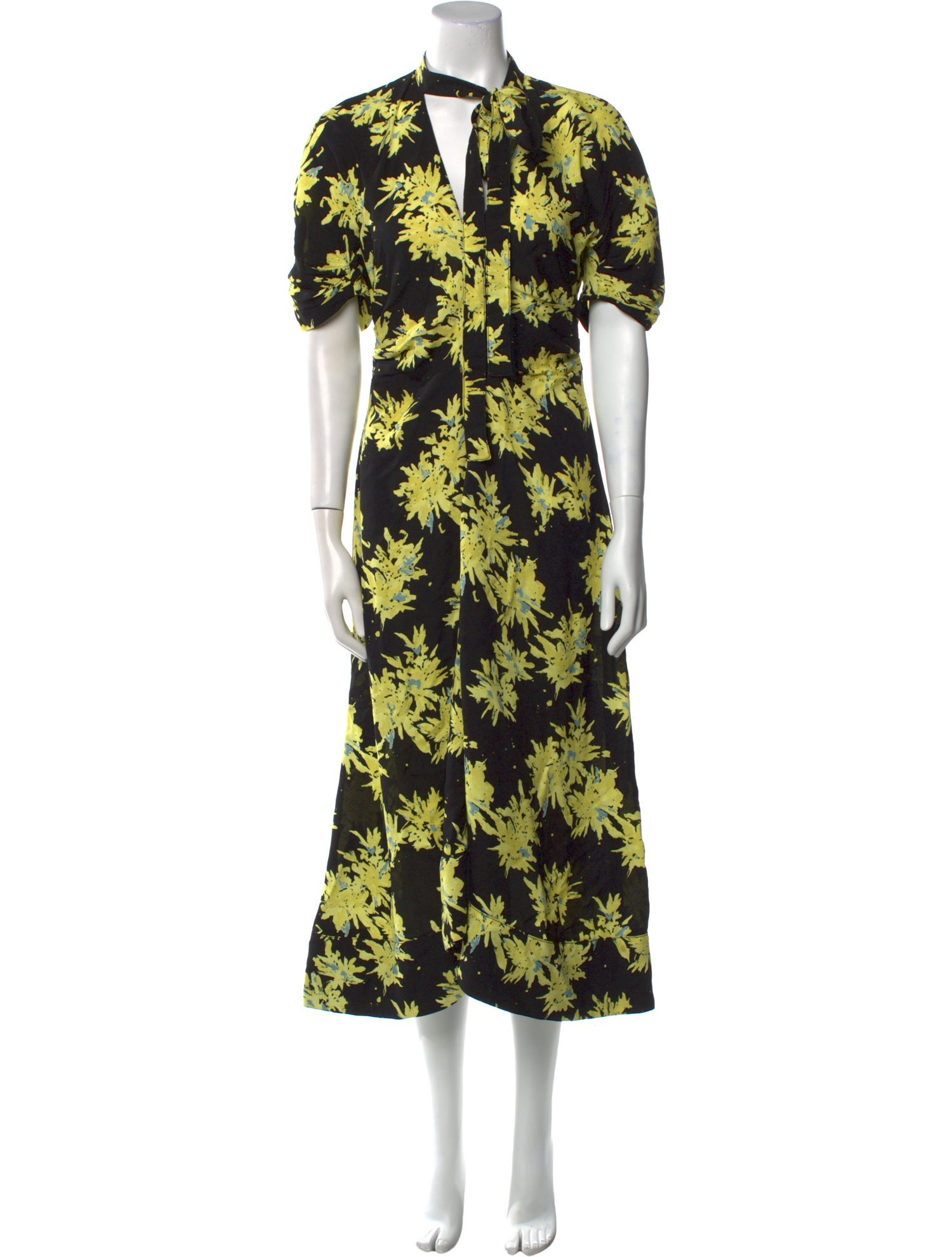 Proenza Schouler Floral Print Long Dress