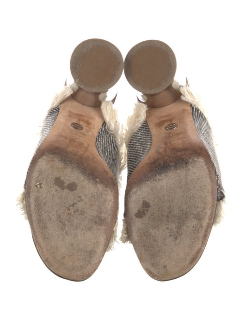 Proenza Schouler Denim Striped Slides