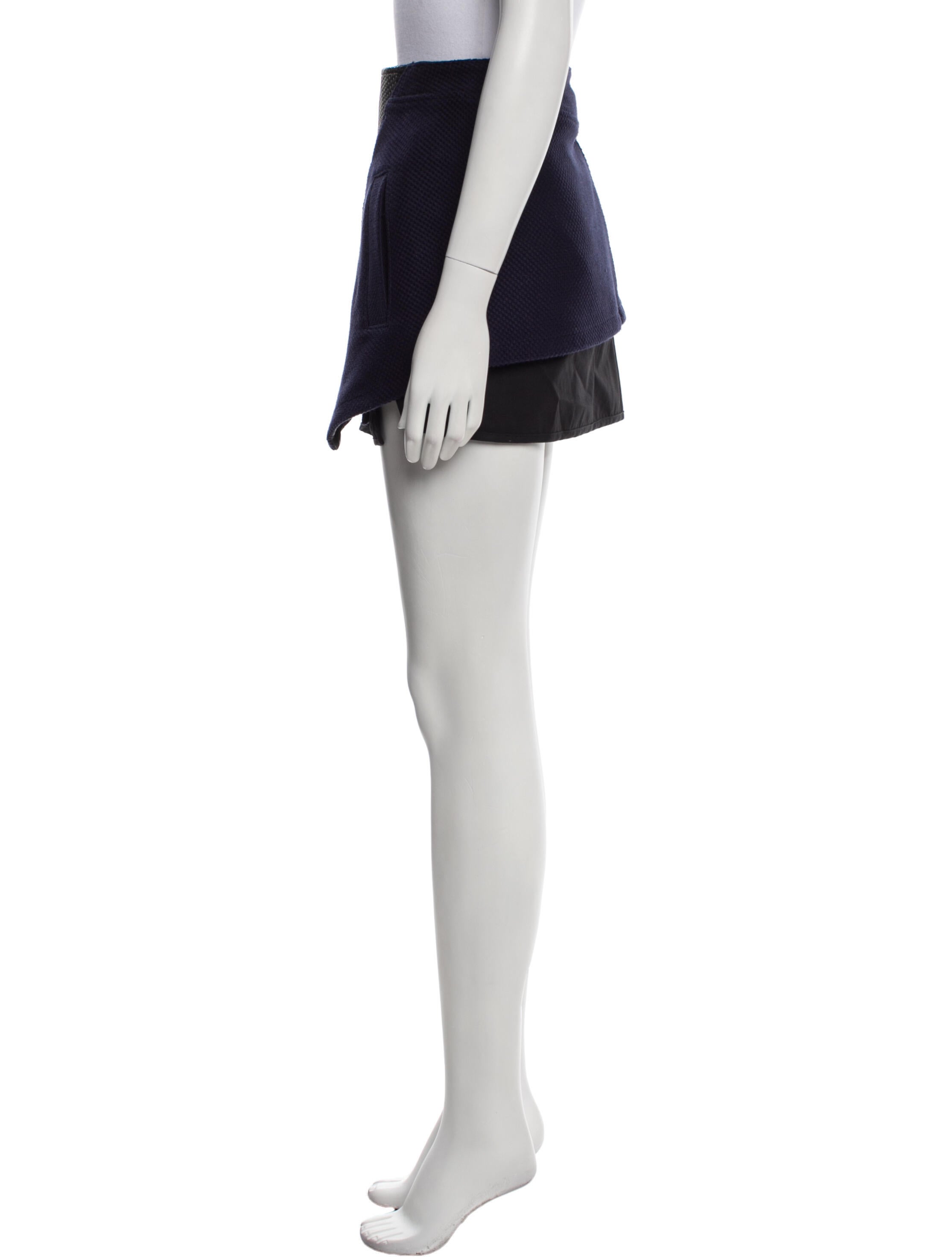 Proenza Schouler Leather Trim Embellishment Mini Skirt w/ Tags