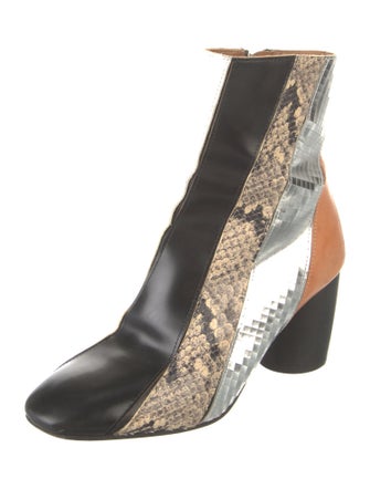 Proenza Schouler Leather Animal Print Boots