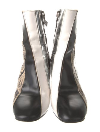 Proenza Schouler Leather Animal Print Boots
