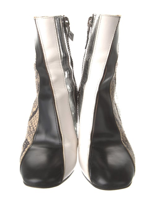Proenza Schouler Leather Animal Print Boots