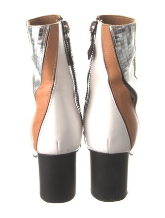 Proenza Schouler Leather Animal Print Boots