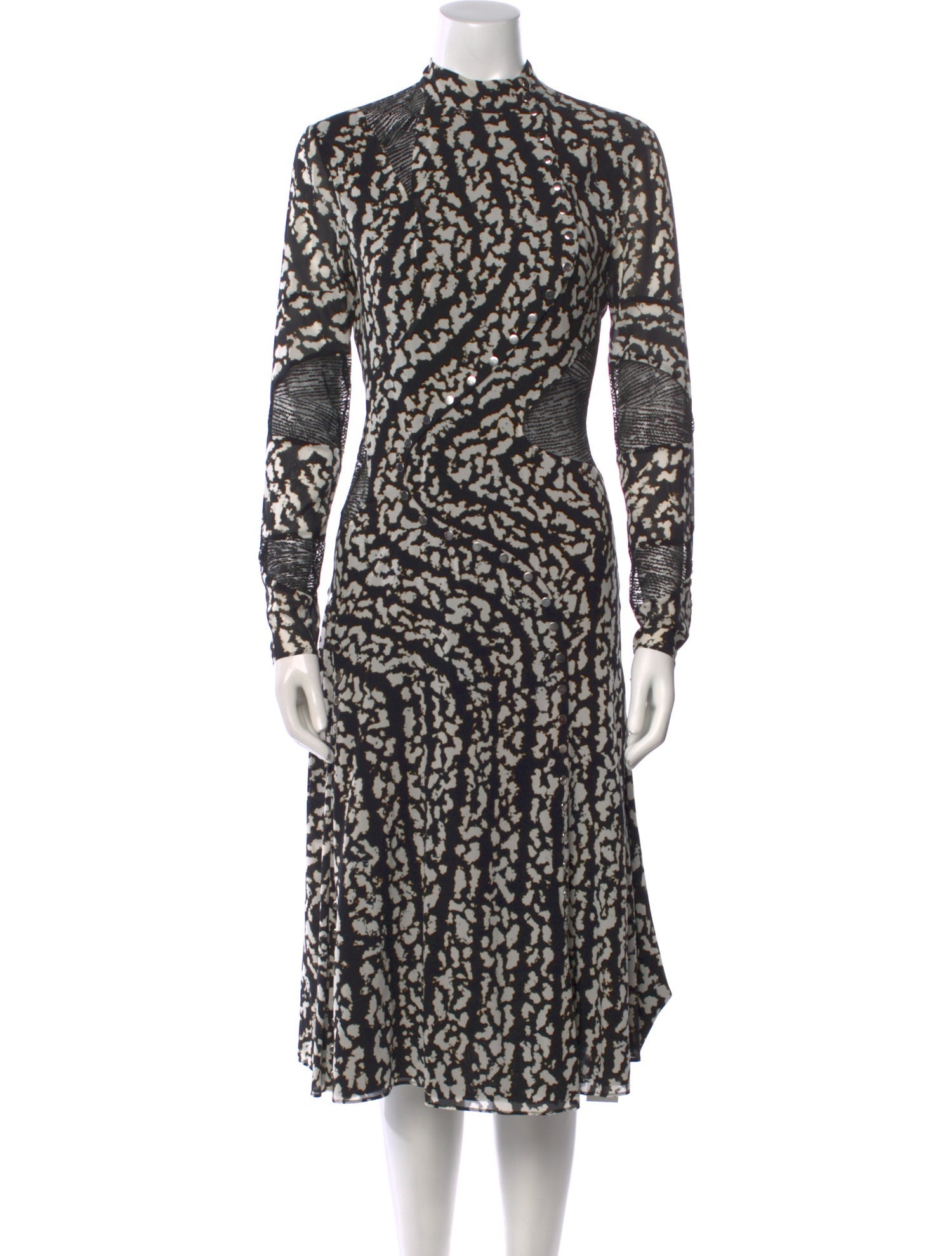 Proenza Schouler Silk Midi Length Dress