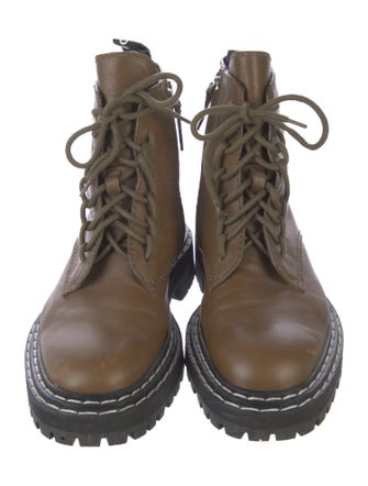 Proenza Schouler Leather Combat Boots