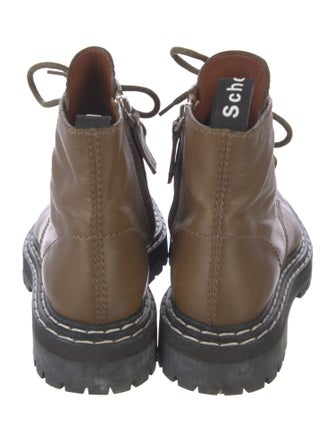 Proenza Schouler Leather Combat Boots