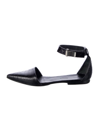Proenza Schouler Leather D'Orsay Flats