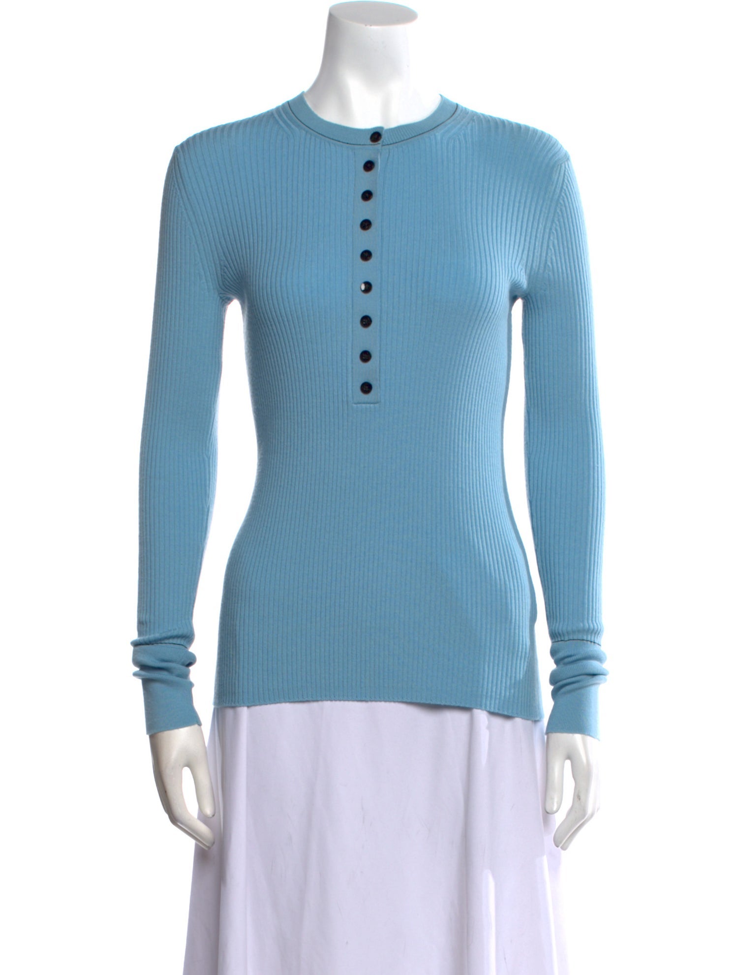 Proenza Schouler Merino Wool Mock Neck Top